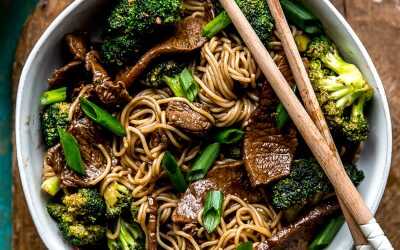 Teriyaki Beef & Broccoli Noodle Bowls
