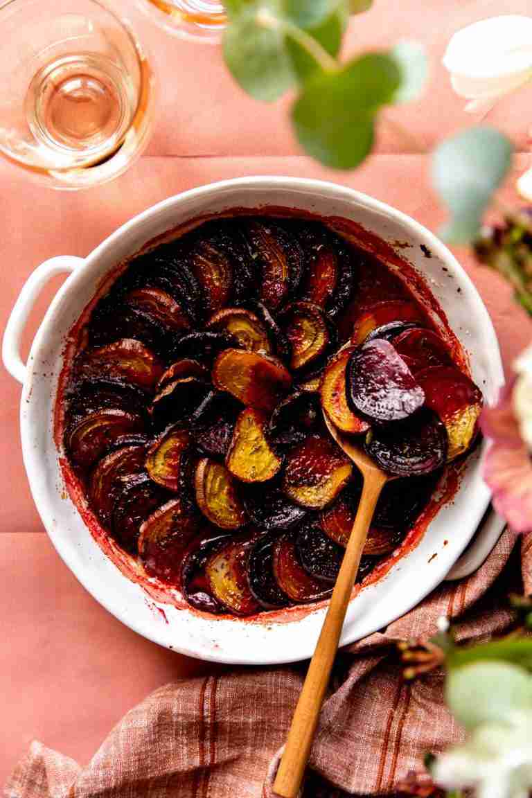 Brown Sugar Herb Butter Roasted Beets - KJ and Company