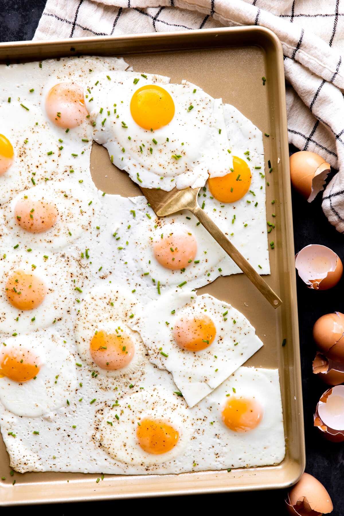 Sheet Pan Baked Eggs KJ and Company