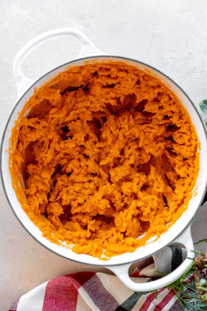 Whipped mashed sweet potatoes.