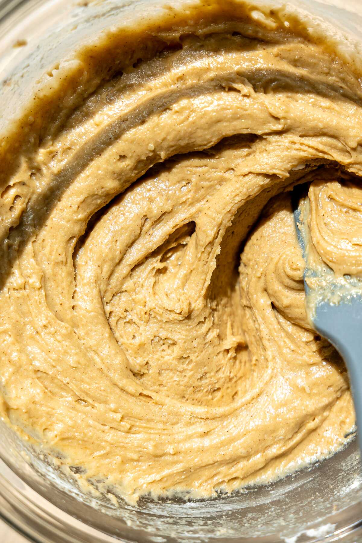 Espresso coffee cake batter in a bowl. 